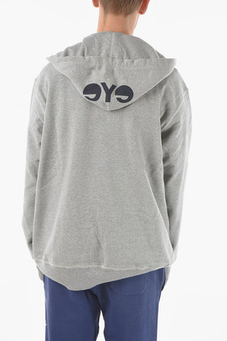 BY LEVI'S Brushed Cotton Hooded Sweatshirt with Logo Print