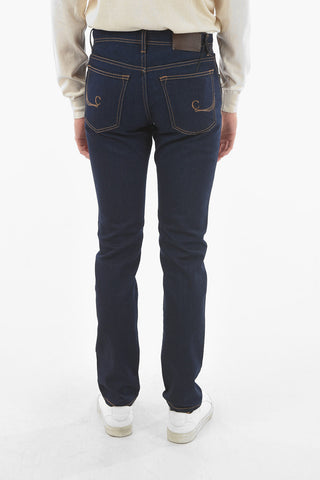 ID Jeans 5 Tasche Slim Fit con Cuciture a Vista