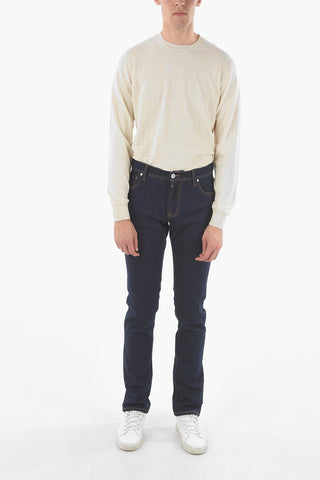 ID Jeans 5 Tasche Slim Fit con Cuciture a Vista