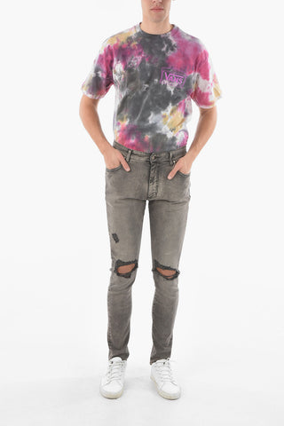 15cm Stretch Denim Distressed Jeans