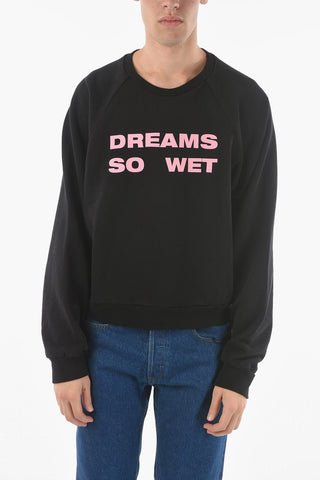Crew-neck DREAMS SO WET Sweatshirt with Contrasting Print