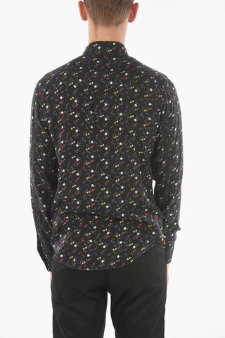 All-over Star-printed Shirt with Double breast pocket
