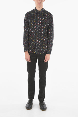 All-over Star-printed Shirt with Double breast pocket