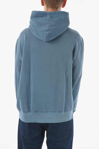 Fleeced Cotton M CLASSICS Hooded Sweatshirt with Lettering Logo Print