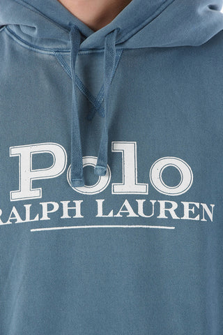 Fleeced Cotton M CLASSICS Hooded Sweatshirt with Lettering Logo Print