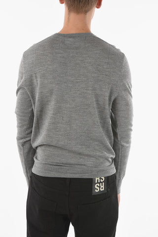 Maglia Henley a 3 Bottoni in Lana