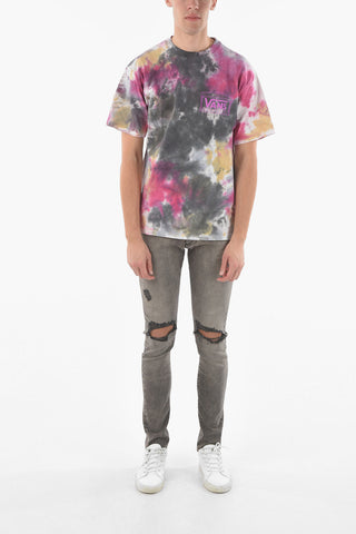 ARIES Tie-Dye Effect Crew-neck T-Shirt