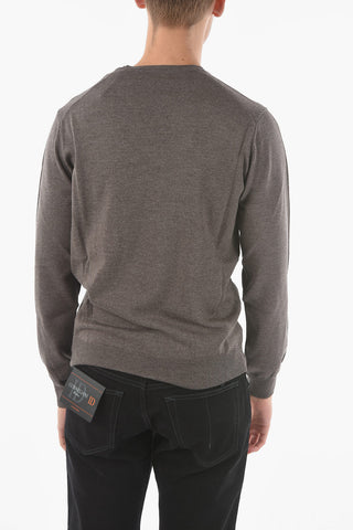 V Neck Virgin Wool Sweater