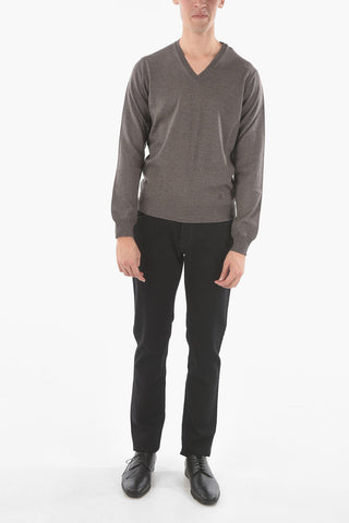 V Neck Virgin Wool Sweater