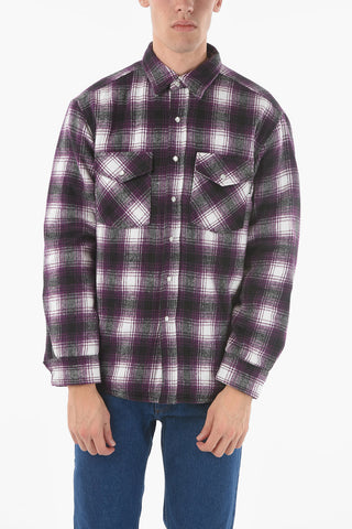 Plaid Checked Flannel TAHOE Overshirt with Snap Buttons