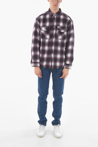 Plaid Checked Flannel TAHOE Overshirt with Snap Buttons