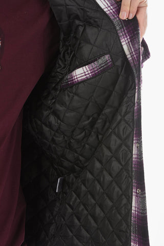 Plaid Checked Flannel TAHOE Overshirt with Snap Buttons
