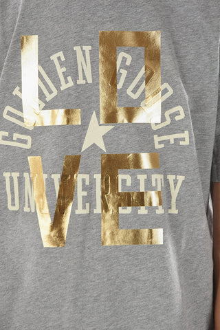 T-shirt girocollo LOVE con Stampa