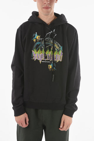 Printed PURPLE RIDES Hooded Sweatshirt