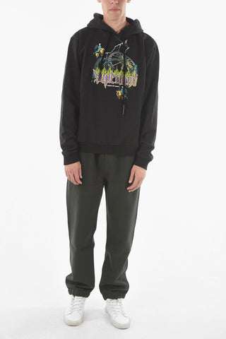 Printed PURPLE RIDES Hooded Sweatshirt