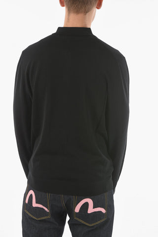 ZZEGNA polo neck wool cardigan