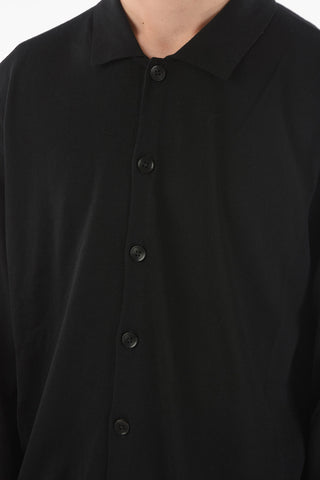 ZZEGNA polo neck wool cardigan