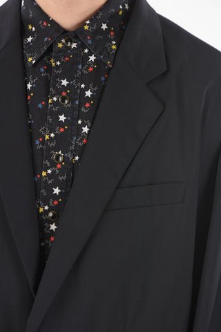 Tech fabric Oversized Blazer