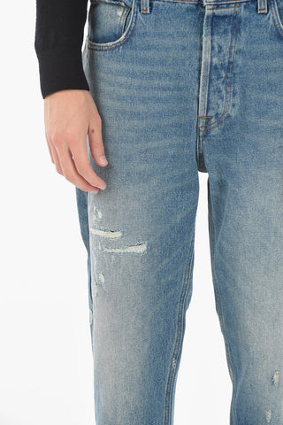 Vintage Effect Distressed Jeans