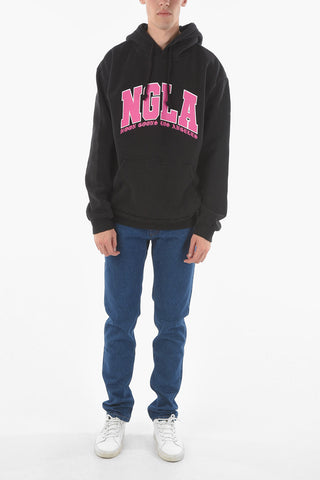Brushed Cotton Hoodie with Maxi Patch Pocket 