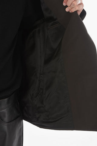 Blazer Buttonless in Nylon Stretch con Rever Classico