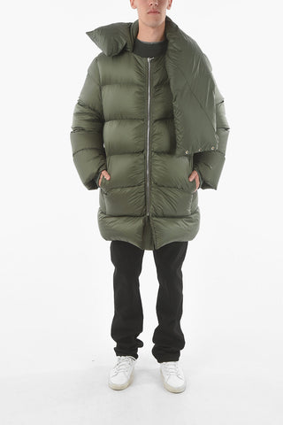 Giubbotto in Piumino MOUNTAIN Oversize con Abbottonatura sul Retro
