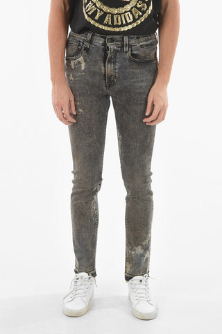16cm Frayed Hem Acid Wash Effect SKATE Jeans