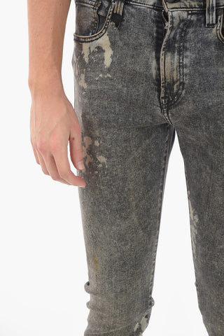 16cm Frayed Hem Acid Wash Effect SKATE Jeans