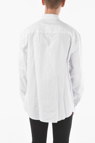 Popeline Button-Down Collar Shirt With Breast Pocket