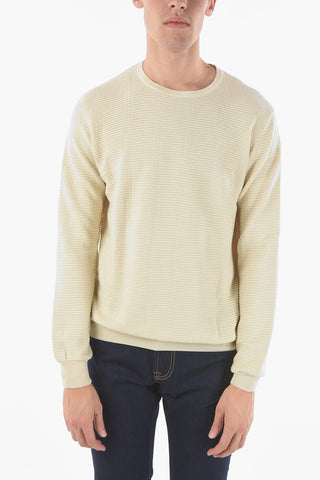 Maglia Girocollo in Cotone Texturizzato