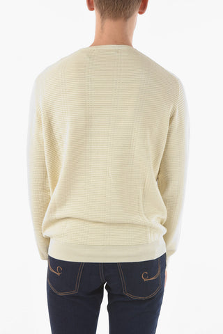 Maglia Girocollo in Cotone Texturizzato