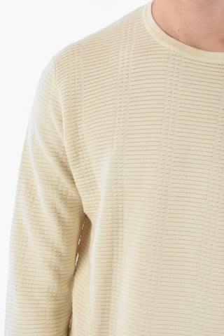 Maglia Girocollo in Cotone Texturizzato