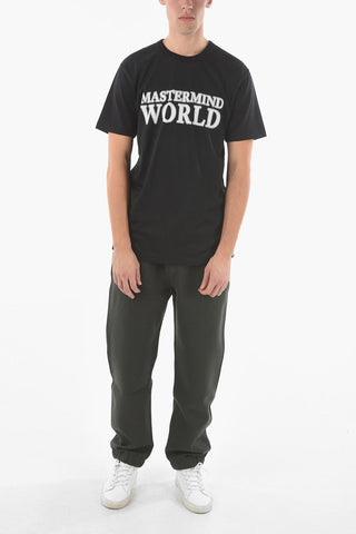 Crewneck T-shirt with Logo Print