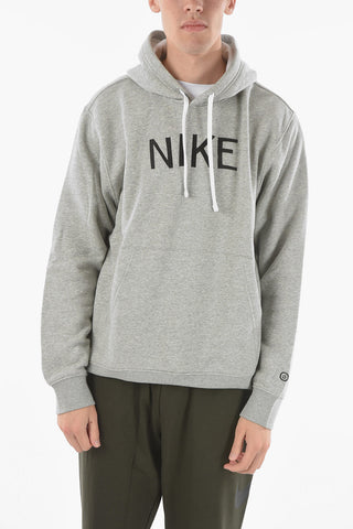 Embroidered Logo Fleece Cotton Hoodie