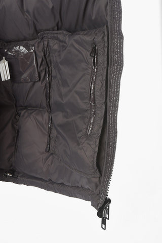 Piumino Full zip in Nylon Lucido con Stampa Graffiti