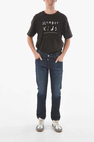 17cm Visible Stitchings 5 Pockets D- YENNOX Tapered Fit Jeans