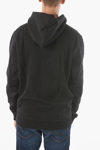Felpa Hoodie SKI in Cotone Felpato con Stampa