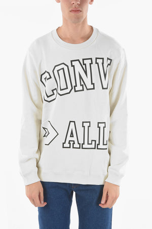 ALL STAR Crewneck Sweatshirt with Maxi Front Logo Print