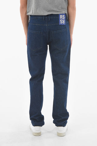 Dark-wash Slim fit Jeans with Logo 19cm