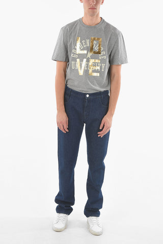 Dark-wash Slim fit Jeans with Logo 19cm