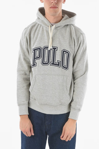 Fleeced Cotton M CLASSICS Hooded Sweatshirt with Logo Embroidery