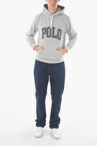 Fleeced Cotton M CLASSICS Hooded Sweatshirt with Logo Embroidery