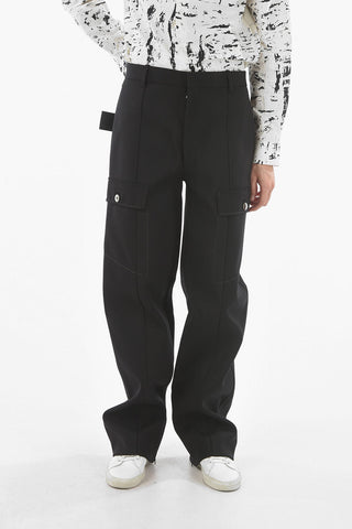 Wool Blend DOUBLE CAVALRY Cargo Pants