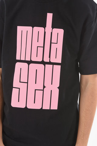 Crew Neck META SEX Printed T-Shirt