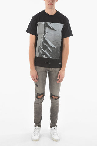 Maxi Front Printed PIOTR Crew-Neck T-shirt