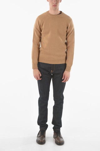 Wool PABLO Crewneck Sweater with Ribbed Hems
