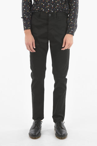 Pantaloni a 5 Tasche in Cotone Stretch