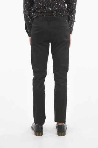 Pantaloni a 5 Tasche in Cotone Stretch