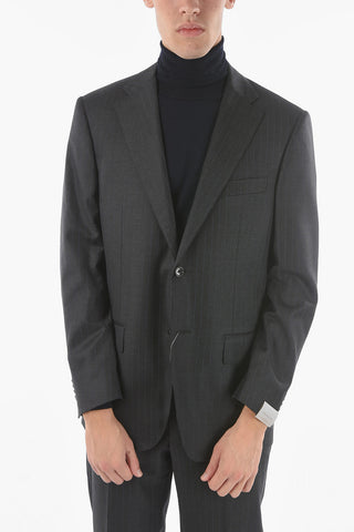 Pinstriped MANTUA Notch Lapel Suit