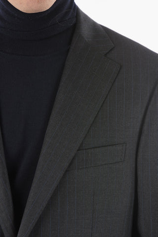 Pinstriped MANTUA Notch Lapel Suit